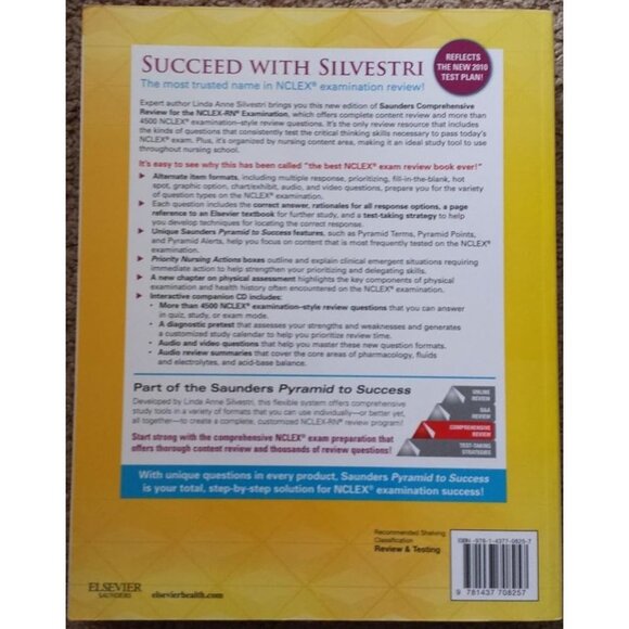 Saunders Comprehensive Review for the NCLEX-RN Examination Book- 5th Edition - Picture 3 of 4